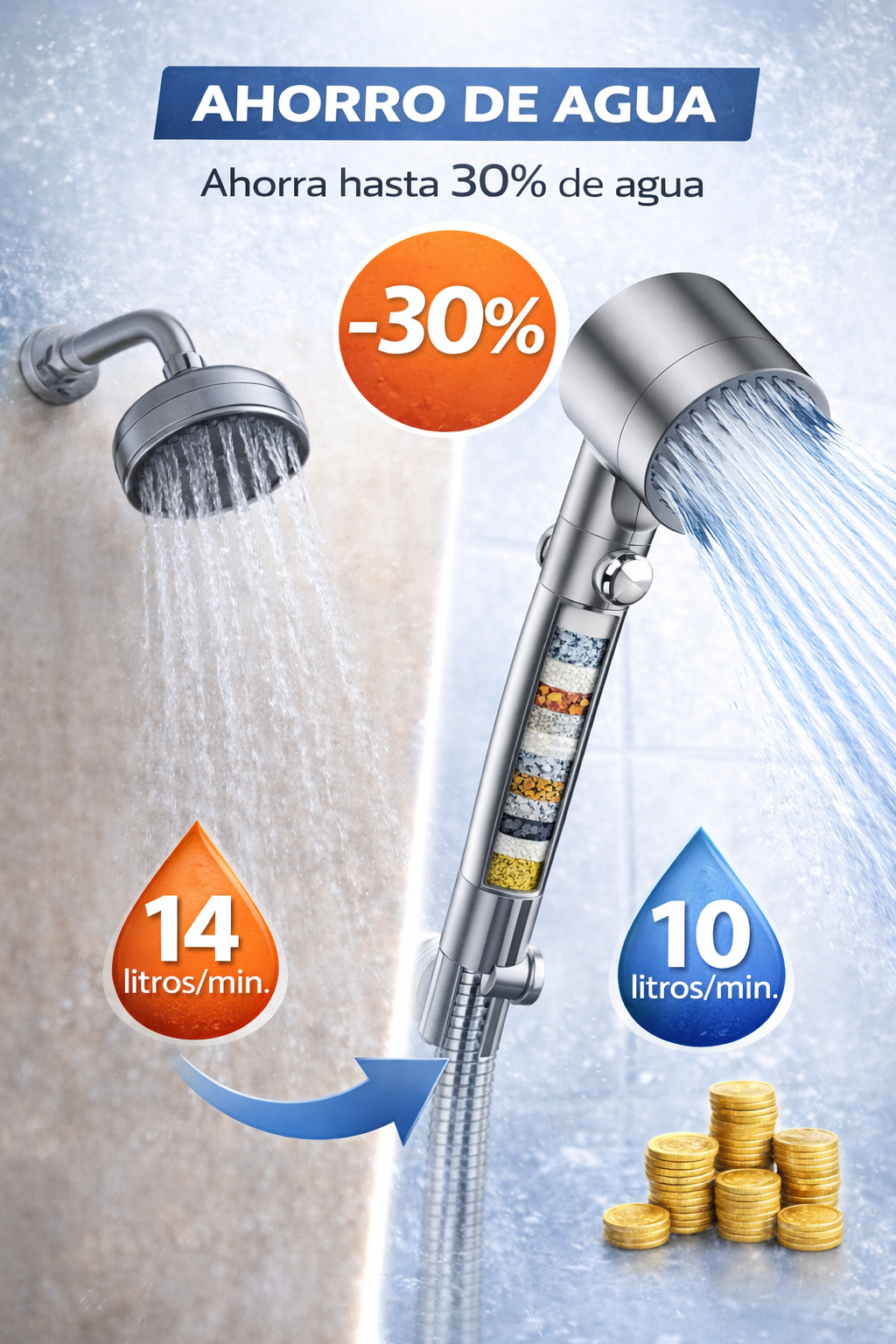 AQUAVITAL PRO™ | La ducha que transforma tu piel y tu cabello